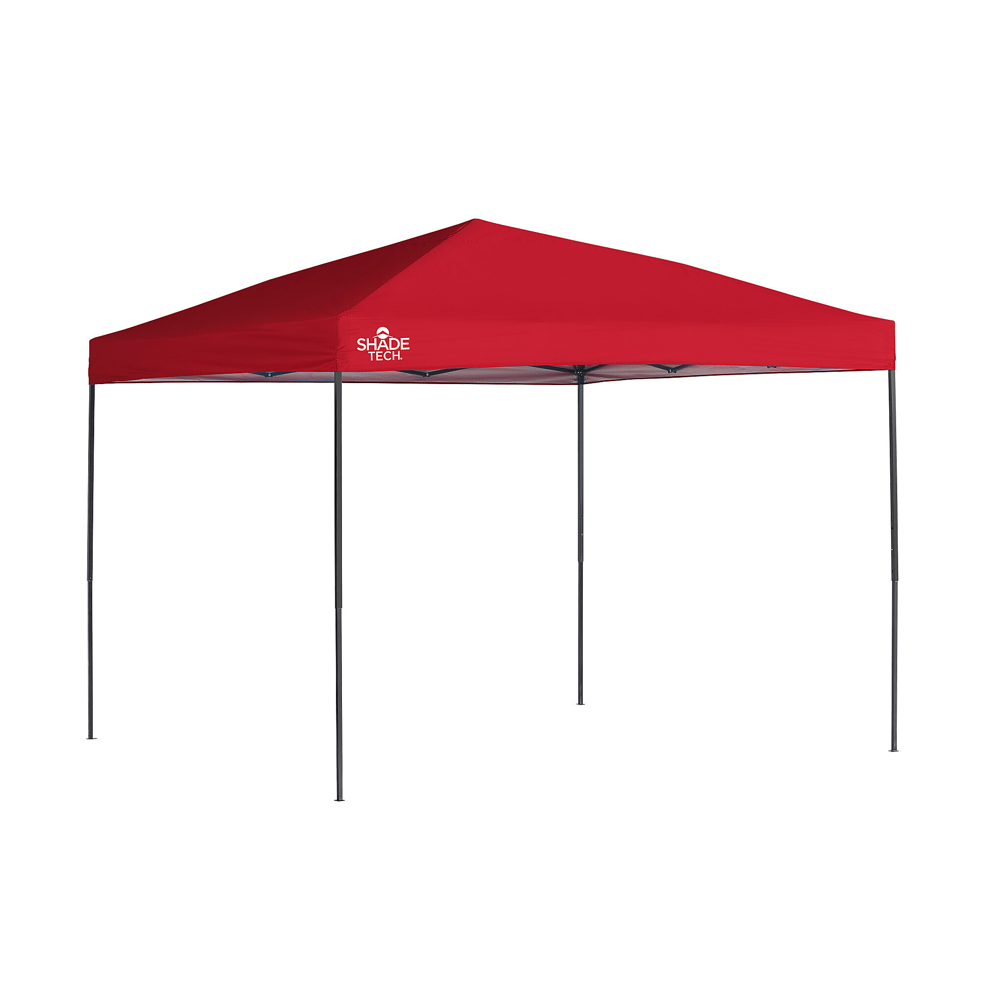 Quik Shade, Shade Tech Straight Leg Pop-Up Canopy Tent, Color Red, Model# 167696RL